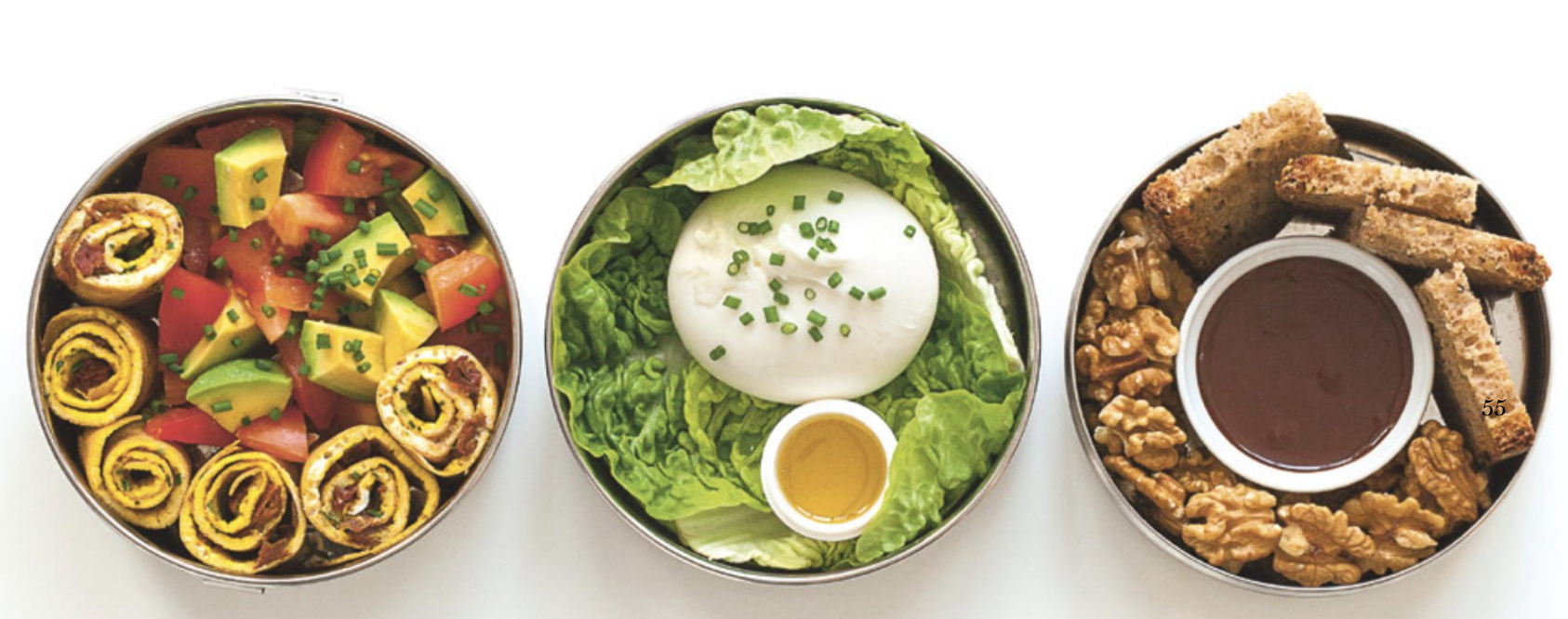 Bento omelette, Burrata, Avocat & Tomate