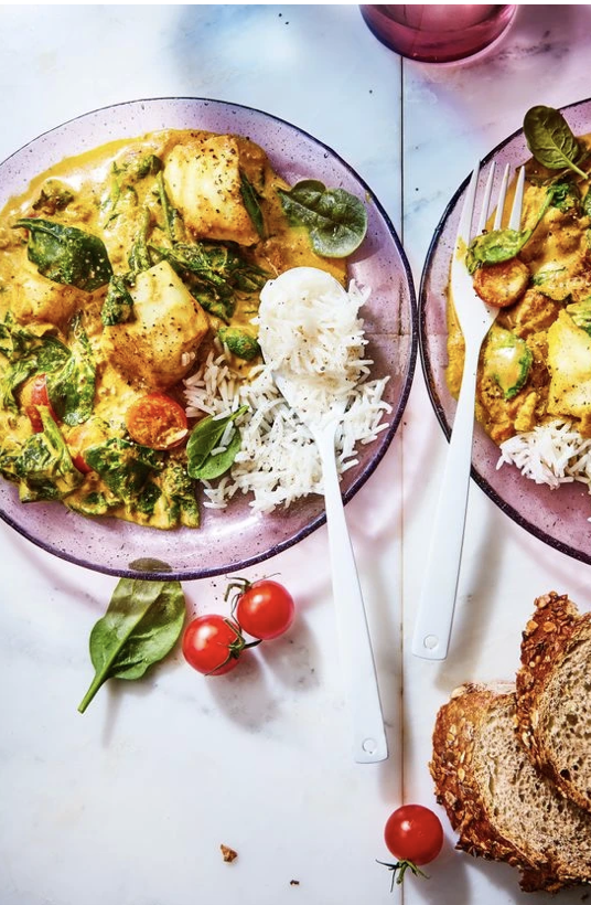 Curry de poisson au lait de coco